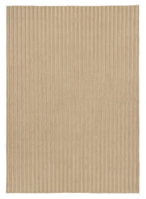 Sitti Beige Striped Washable Faux Fur Rug by Miss Amara, a Shag Rugs for sale on Style Sourcebook