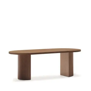 Nealy table with a walnut veneer in a natural finish, 200 x 100 cm by Kave Home, a Dining Tables for sale on Style Sourcebook