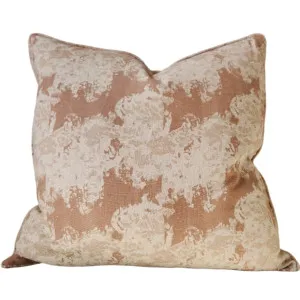 Hazel Linen Cushion 55cm Square - Rose Pink by Macey & Moore, a Cushions, Decorative Pillows for sale on Style Sourcebook