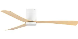 Martec Metro 52" Smart DC Ceiling Fan with 16W CCT Light and Remote White and Oak by Martec, a Ceiling Fans for sale on Style Sourcebook