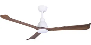 Martec Polo 52" DC Smart Ceiling Fan with 18W Dimmable LED Light and Remote Control White and Walnut by Martec, a Ceiling Fans for sale on Style Sourcebook