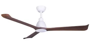 Martec Polo 52" DC Smart Ceiling Fan with Remote Control White and Walnut by Martec, a Ceiling Fans for sale on Style Sourcebook