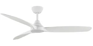 Martec Seaforth 56" DC Smart Ceiling Fan with 16W Dimmable LED Light and Remote Control White by Martec, a Ceiling Fans for sale on Style Sourcebook