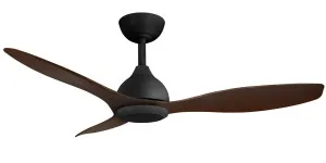 Martec Elite 52" Smart Ceiling Fan with Remote Control Black and Walnut by Martec, a Ceiling Fans for sale on Style Sourcebook