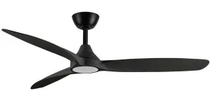 Martec Seaforth 52" DC Smart Ceiling Fan with 16W Dimmable LED Light and Remote Control Black by Martec, a Ceiling Fans for sale on Style Sourcebook