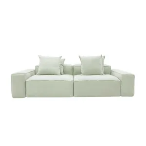 Riley Linen Oatmeal Modular Sofa - 2 Seater by James Lane, a Sofas for sale on Style Sourcebook