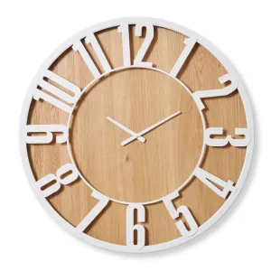 Haddon Wall Clock White - 80cm x 5cm by James Lane, a Clocks for sale on Style Sourcebook