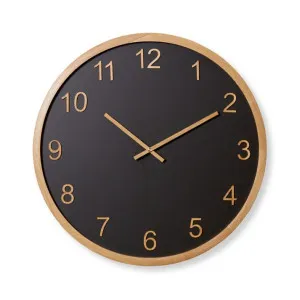 Kaylen Wall Clock Black - 60cm x 5cm by James Lane, a Clocks for sale on Style Sourcebook