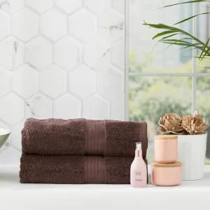 Renee Taylor Stella 2 Pack Cocoa Bath Sheet by null, a Towels & Washcloths for sale on Style Sourcebook