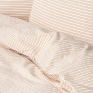 Canningvale Modella Stripe Quilt Cover Set - White, Single, 100% Cotton by Canningvale, a Quilt Covers for sale on Style Sourcebook