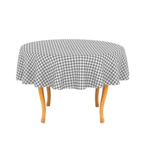 RANS Gingham Checked Charcoal Tablecloth by null, a Table Cloths & Runners for sale on Style Sourcebook