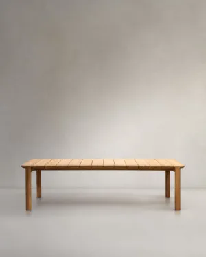 Icaro table made from solid teak wood,  220 x 102 cm, FSC 100% by Kave Home, a Tables for sale on Style Sourcebook