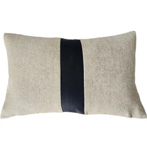 Urban Chic 40x60cm Lumbar - Black Strap by Macey & Moore, a Cushions, Decorative Pillows for sale on Style Sourcebook