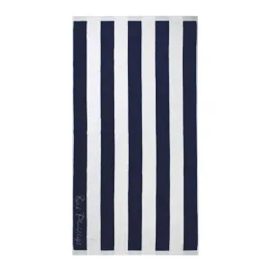 Bas Phillips Cabana Navy Beach Towel by null, a Outdoor Accessories for sale on Style Sourcebook