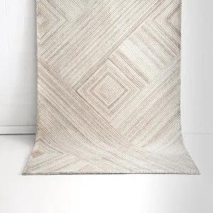 Elara Ivory Beige Wool Rug by DecoRug, a Contemporary Rugs for sale on Style Sourcebook