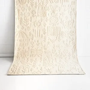 Solace Ivory Wool Nursery Rug by DecoRug, a Contemporary Rugs for sale on Style Sourcebook