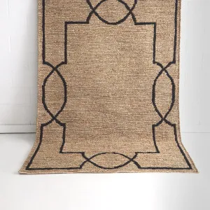 Mirage Natural Black Jute Rug by DecoRug, a Contemporary Rugs for sale on Style Sourcebook