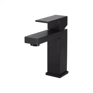 Square Basin Mixer Matte Black by Meir, a Bathroom Taps & Mixers for sale on Style Sourcebook