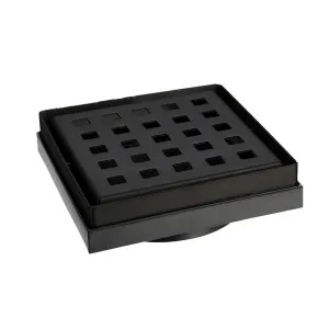 AW SS Sq Grate 130x130x80mm PVC Base MB by AW, a Shower Grates & Drains for sale on Style Sourcebook