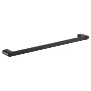 Flores Towel Rail Single 600 Matte Black by Ikon, a Towel Rails for sale on Style Sourcebook