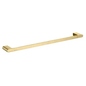 Lina Single Towel Rail 600 Brush Gold by Haus25, a Towel Rails for sale on Style Sourcebook