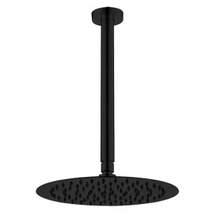 Kaya Overhead Ceiling Shower Matte Black by Fienza, a Shower Heads & Mixers for sale on Style Sourcebook