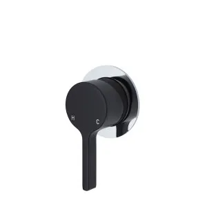 Sansa Wall/Shower Mixer Matte Black w Small CH plate by Fienza, a Shower Heads & Mixers for sale on Style Sourcebook