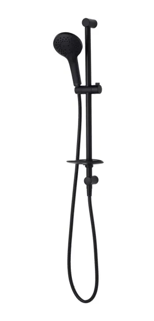 Rome Rail Shower Matte Black by Oliveri, a Shower Heads & Mixers for sale on Style Sourcebook