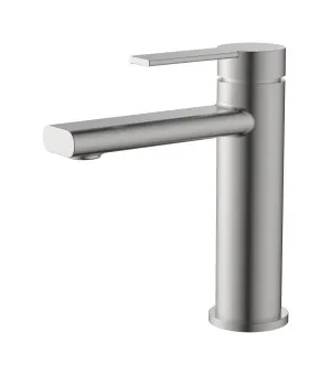 Lina Basin Mixer Brush Nickel by Haus25, a Bathroom Taps & Mixers for sale on Style Sourcebook