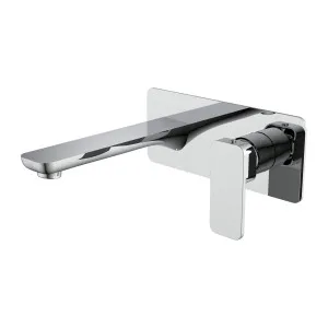 Platz Wall Basin Set Straight 180 Chrome by Haus25, a Bathroom Taps & Mixers for sale on Style Sourcebook