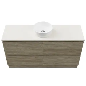 Nevada Plus Vanity 1500 Floor Standing Drawers Only Centre Basin Silksurface AC Top by Beaumont Tiles, a Vanities for sale on Style Sourcebook