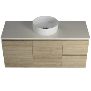 Nevada Vanity 1200 Wall Hung Centre Basin Silksurface AC Top by Beaumont Tiles, a Vanities for sale on Style Sourcebook