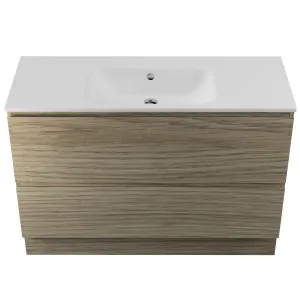 Nevada Plus Vanity 1200 Floor Standing Drawers Only Centre Bowl Haven Dolomite Top by Beaumont Tiles, a Vanities for sale on Style Sourcebook