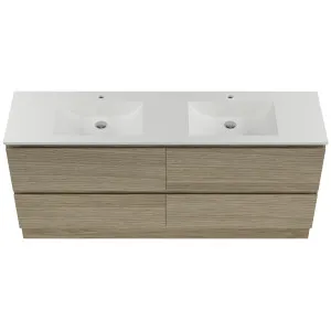 Nevada Plus Vanity 1800 Floor Standing Drawers Only Double Bowl Regal Mineral Composite Top by Beaumont Tiles, a Vanities for sale on Style Sourcebook