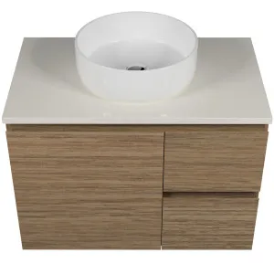 Nevada Vanity 750 Wall Hung Centre Basin Silksurface AC Top by Beaumont Tiles, a Vanities for sale on Style Sourcebook