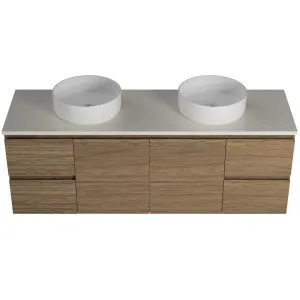 Nevada Vanity 1500 Wall Hung Double Basin Silksurface AC Top by Beaumont Tiles, a Vanities for sale on Style Sourcebook