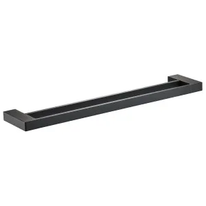 Ceram Towel Rail Double 800 Matte Black by Ikon, a Towel Rails for sale on Style Sourcebook