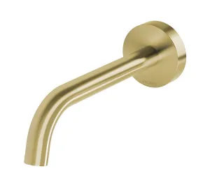 Vivid Slimline Plus Basin Outlet Curved 180 Brushed Gold by PHOENIX, a Bathroom Taps & Mixers for sale on Style Sourcebook