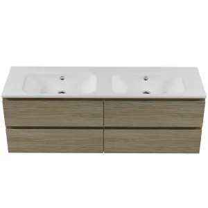 Nevada Plus Vanity 1500 Wall Hung Drawers Only Double Bowl Haven Dolomite Top by Beaumont Tiles, a Vanities for sale on Style Sourcebook