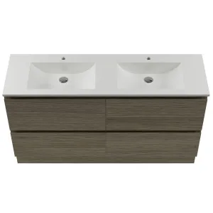 Nevada Plus Vanity 1500 Floor Standing Drawers Only Double Bowl Regal Mineral Composite Top by Beaumont Tiles, a Vanities for sale on Style Sourcebook