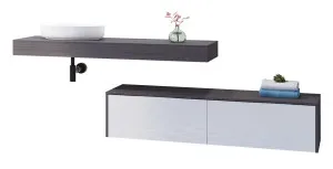 Milan 1500 Vanity Wall Hung Drawers Only with Basin & Laminate Top by Timberline, a Vanities for sale on Style Sourcebook