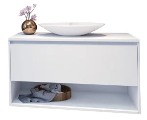 Kansas 900 Vanity Wall Hung Drawers Only with Basin & Solid Surface Top by Timberline, a Vanities for sale on Style Sourcebook