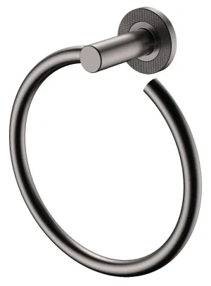 Axle Towel Ring Gun Metal by Fienza, a Towel Rails for sale on Style Sourcebook