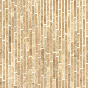 Emperador Light Honed Bullet Mosaic by Beaumont Tiles, a Brick Look Tiles for sale on Style Sourcebook