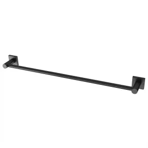 Radii Square Towel Rail Single 600 Matte Black by PHOENIX, a Towel Rails for sale on Style Sourcebook