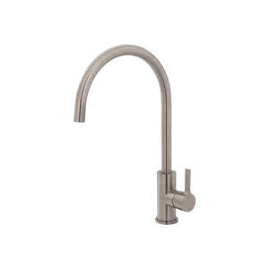 Sansa Sink Mixer Gooseneck 205 Brushed Nickel by Fienza, a Laundry Taps for sale on Style Sourcebook