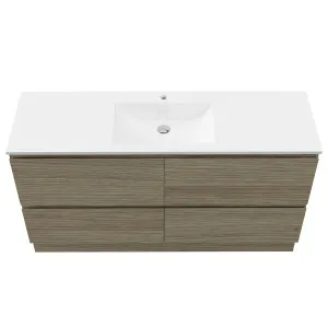 Nevada Plus Vanity 1500 Floor Standing Drawers Only Centre Bowl Regal Mineral Composite Top by Beaumont Tiles, a Vanities for sale on Style Sourcebook