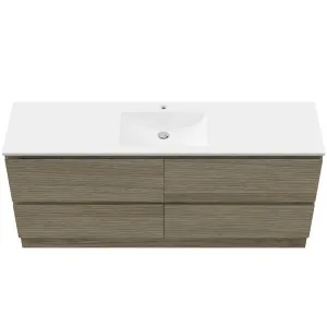 Nevada Plus Vanity 1800 Floor Standing Drawers Only Centre Bowl Regal Mineral Composite Top by Beaumont Tiles, a Vanities for sale on Style Sourcebook