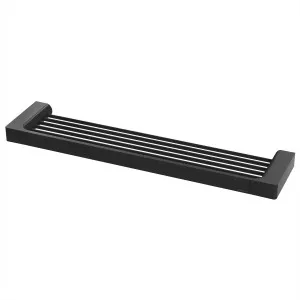 Gloss Shower Shelf 400 Matte Black by PHOENIX, a Shelves & Soap Baskets for sale on Style Sourcebook