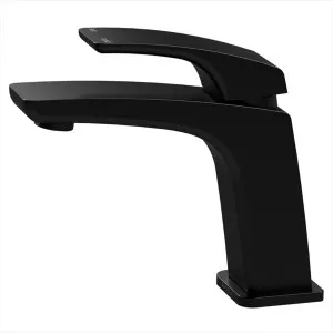 Rush Basin Mixer Matte Black by null, a Bathroom Taps & Mixers for sale on Style Sourcebook